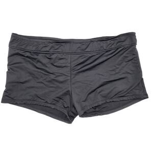 Kona Sol Black High Coverage Swim Shorts Stretchy Athletic Fit Women's Size XL